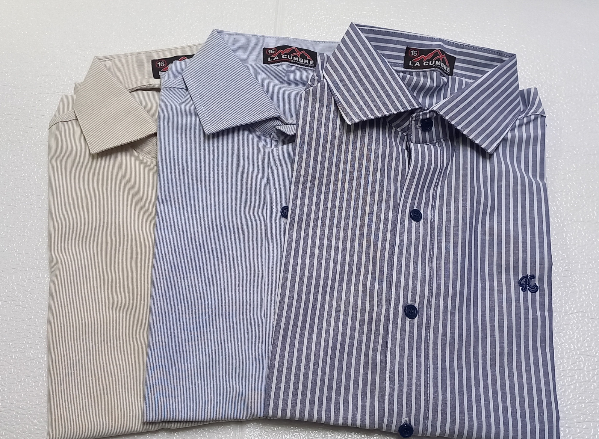 Camisa Rayada Manga Corta - Imagen 3