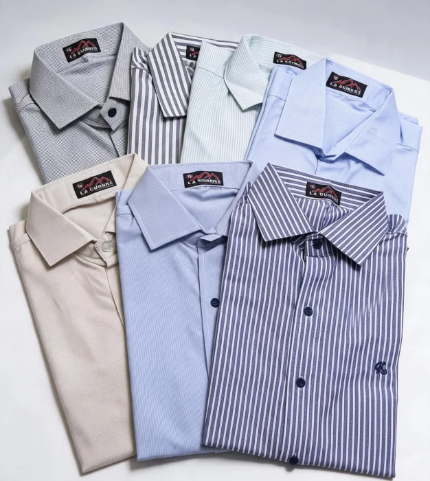 Camisa Rayada Manga Corta