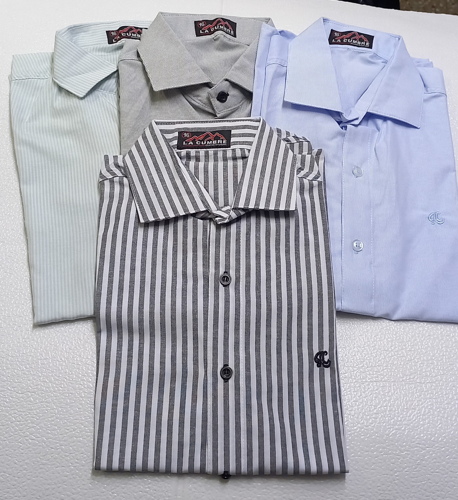 Camisa Rayada Manga Corta - Imagen 2