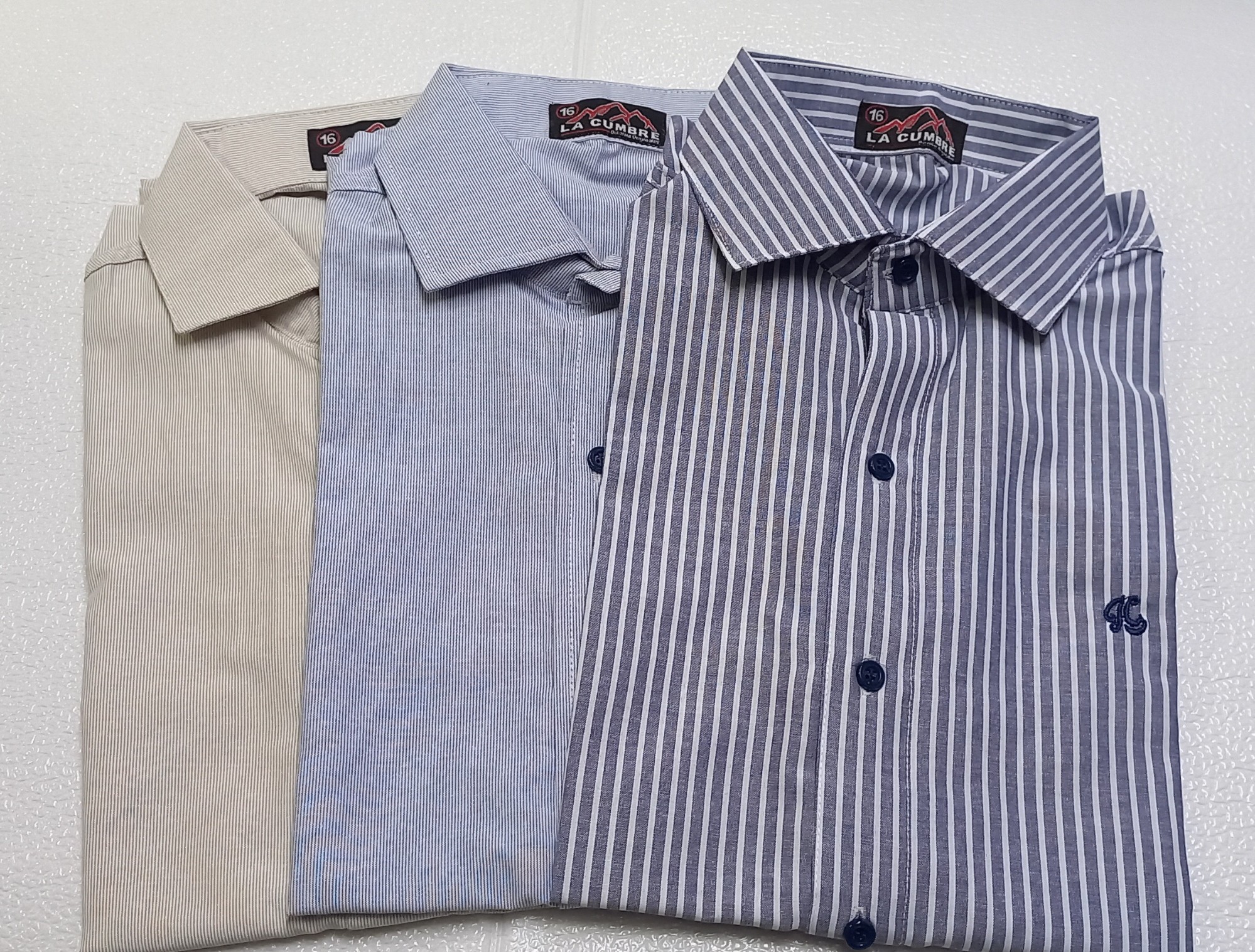Camisa Rayada Manga Corta - Imagen 3