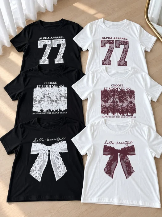 Baby Tee Remera de Algodón