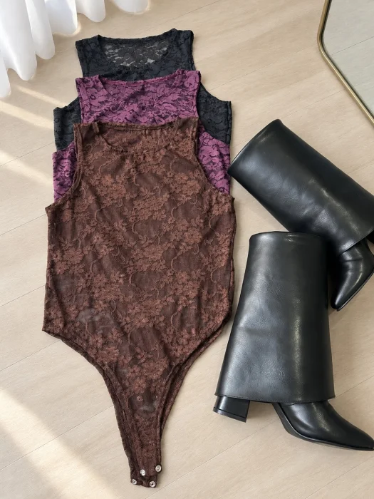 Body Musculosa de Encaje