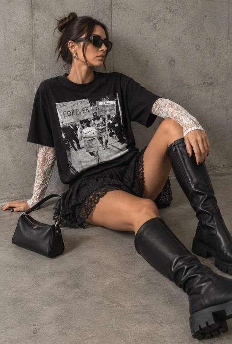 Combo Remera Clásica + Encaje