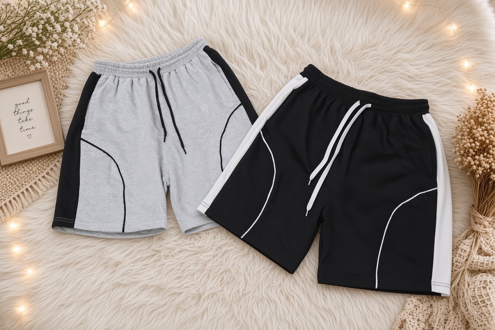 Shorts  con Franja y Venas - Imagen 3