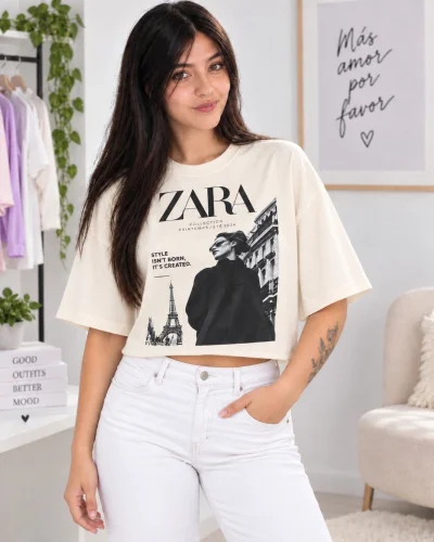 Crop Top Pupera  Estampado