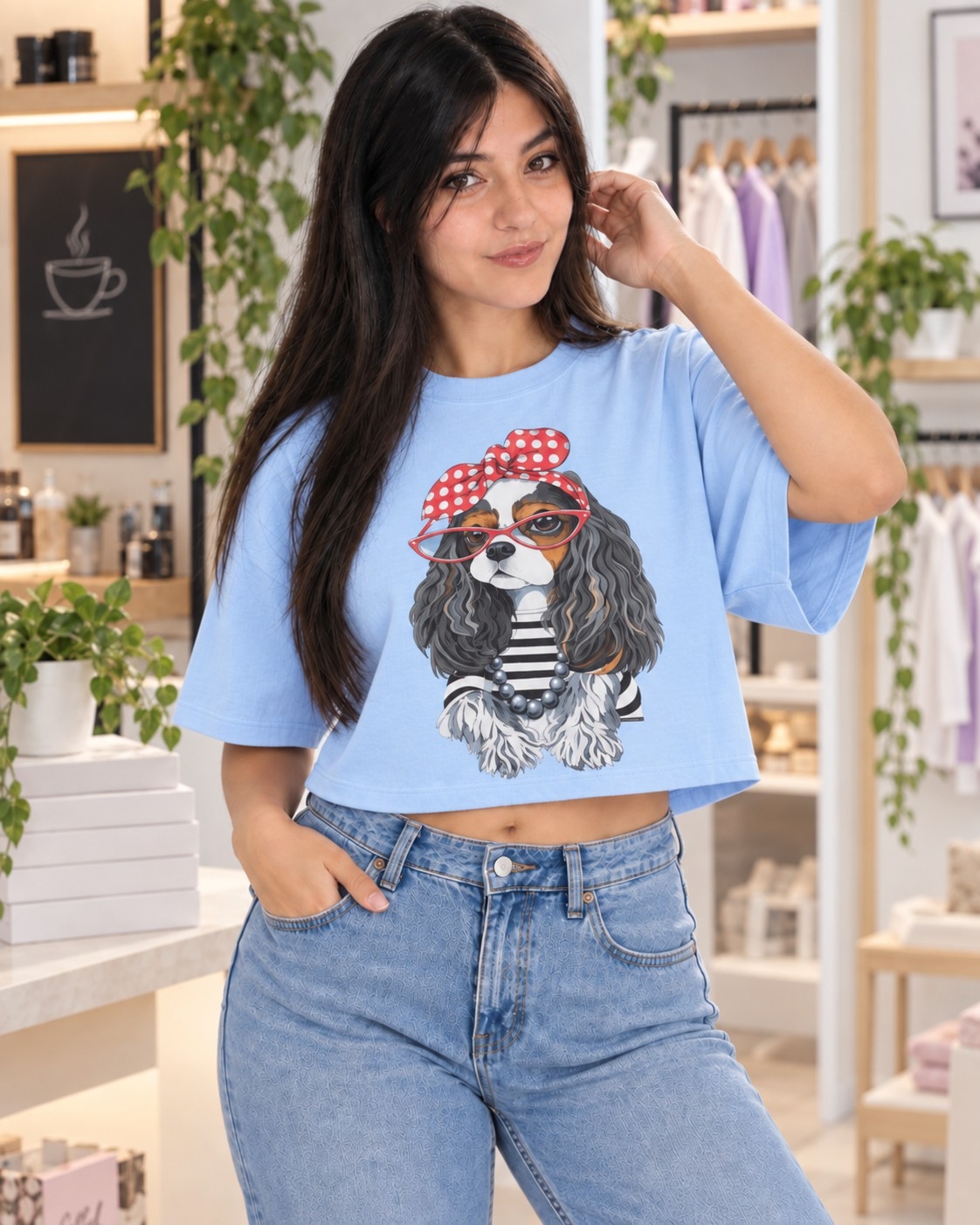 Crop Top Oversize Estampado - Imagen 5