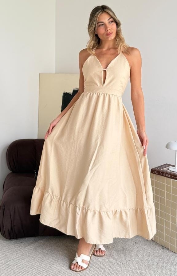 Vestido Lino Espiga Largo - Imagen 3