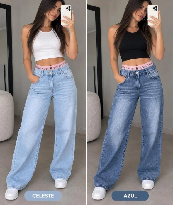 Wide Leg con Elástico