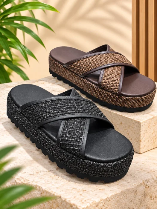 Sandalias Cruzadas Altas