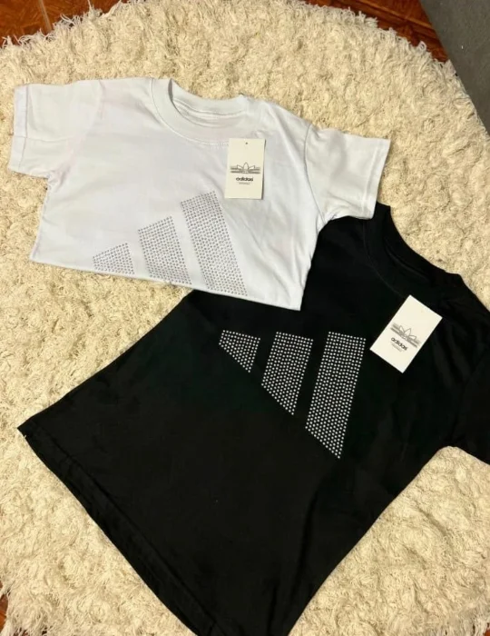 Remeras con Strass Algodon Peinado