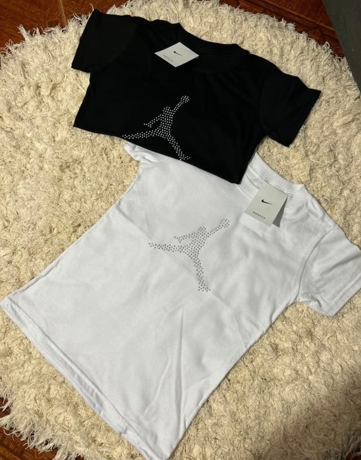 Remeras con Strass Algodon Peinado - Imagen 3