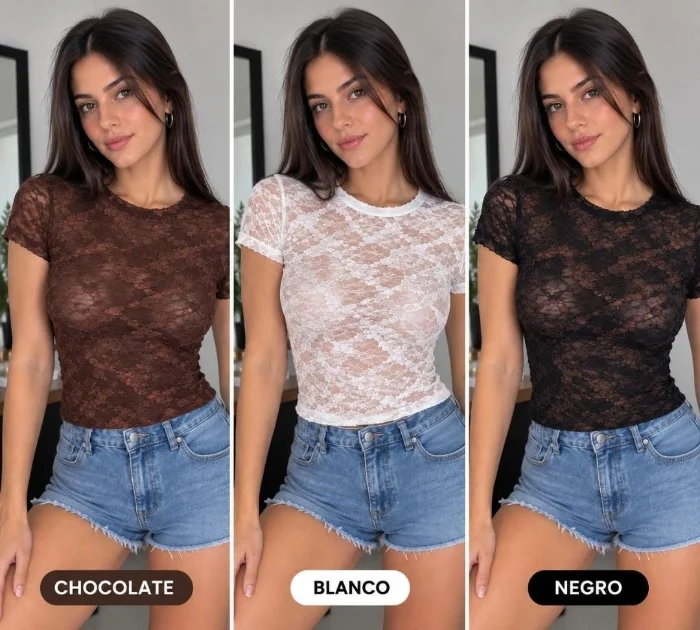 Remeras de Encaje