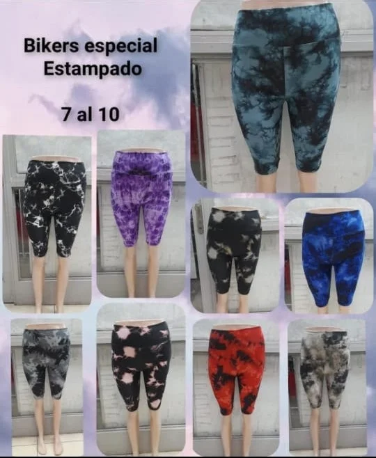 Beiker de Laycra Estampadas Talles Especiales
