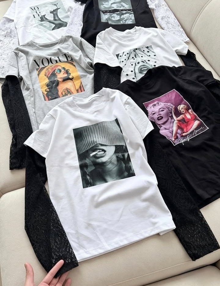 Remera con Manga de Encaje - Imagen 2