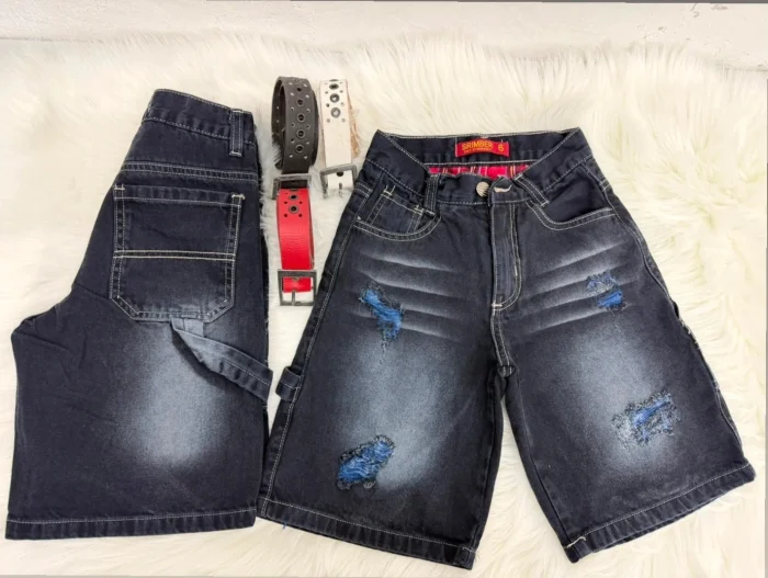 Bermuda Baggy Mom con Rotura