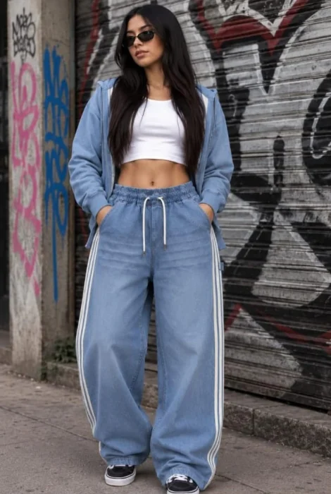 Baguis de Jeans con 3 Tiras