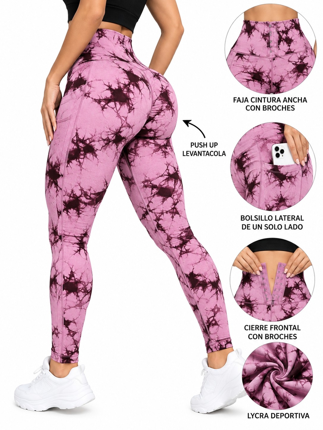 Calzas Batick con Bolsillo con Faja Excelente Calidad Talles S/m/l/xl - Imagen 4
