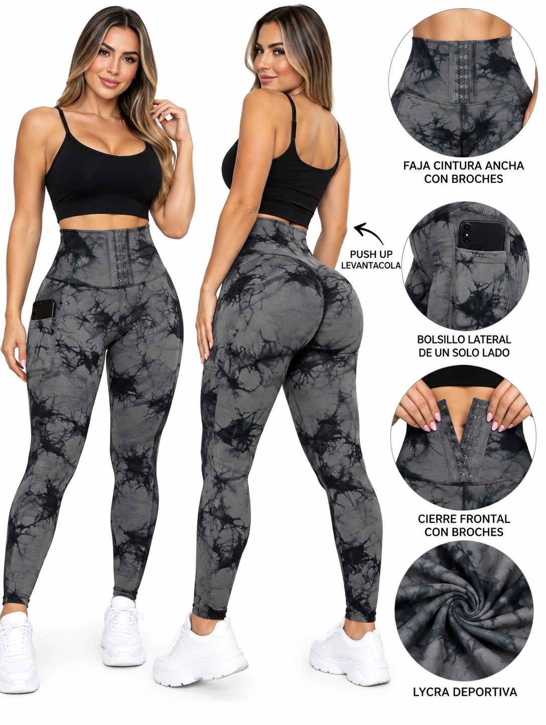 Calzas Batick con Bolsillo con Faja Excelente Calidad Talles S/m/l/xl - Imagen 5