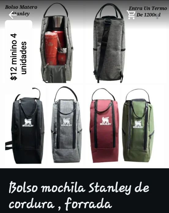 Bolso Mochila Símil Stanley