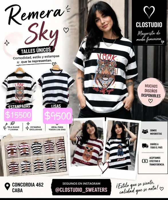 Remera Sky
