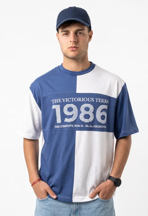 Art-8011 Remera con Recorte Estampada