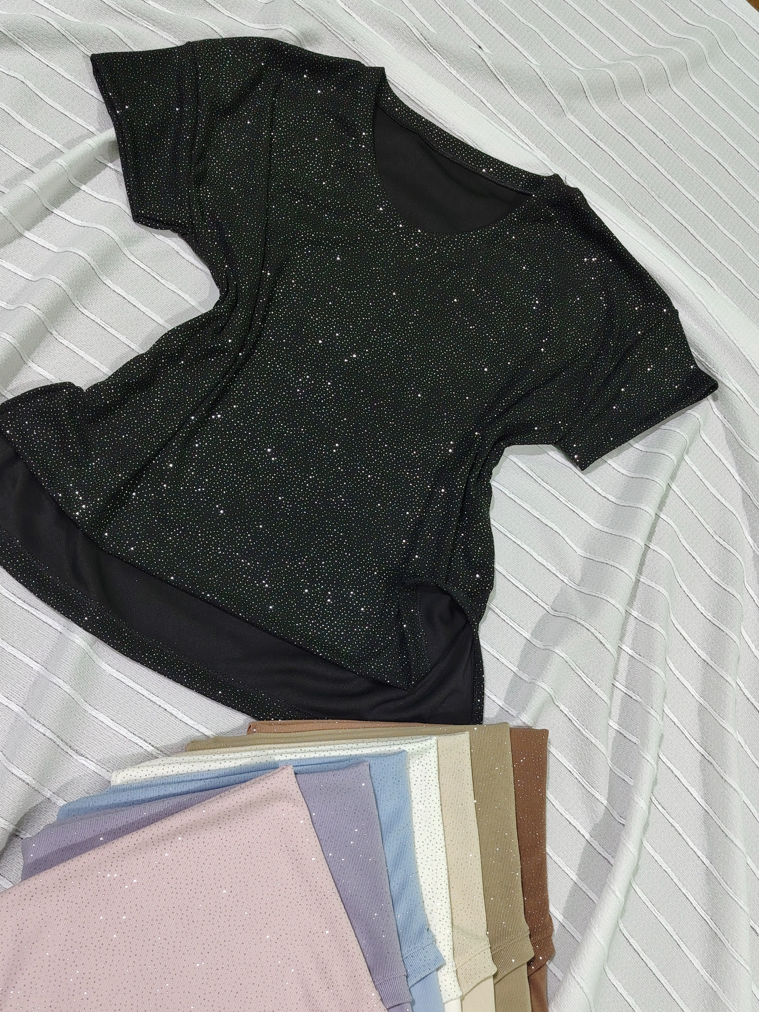 Remera con Tajo Gliters - Imagen 2