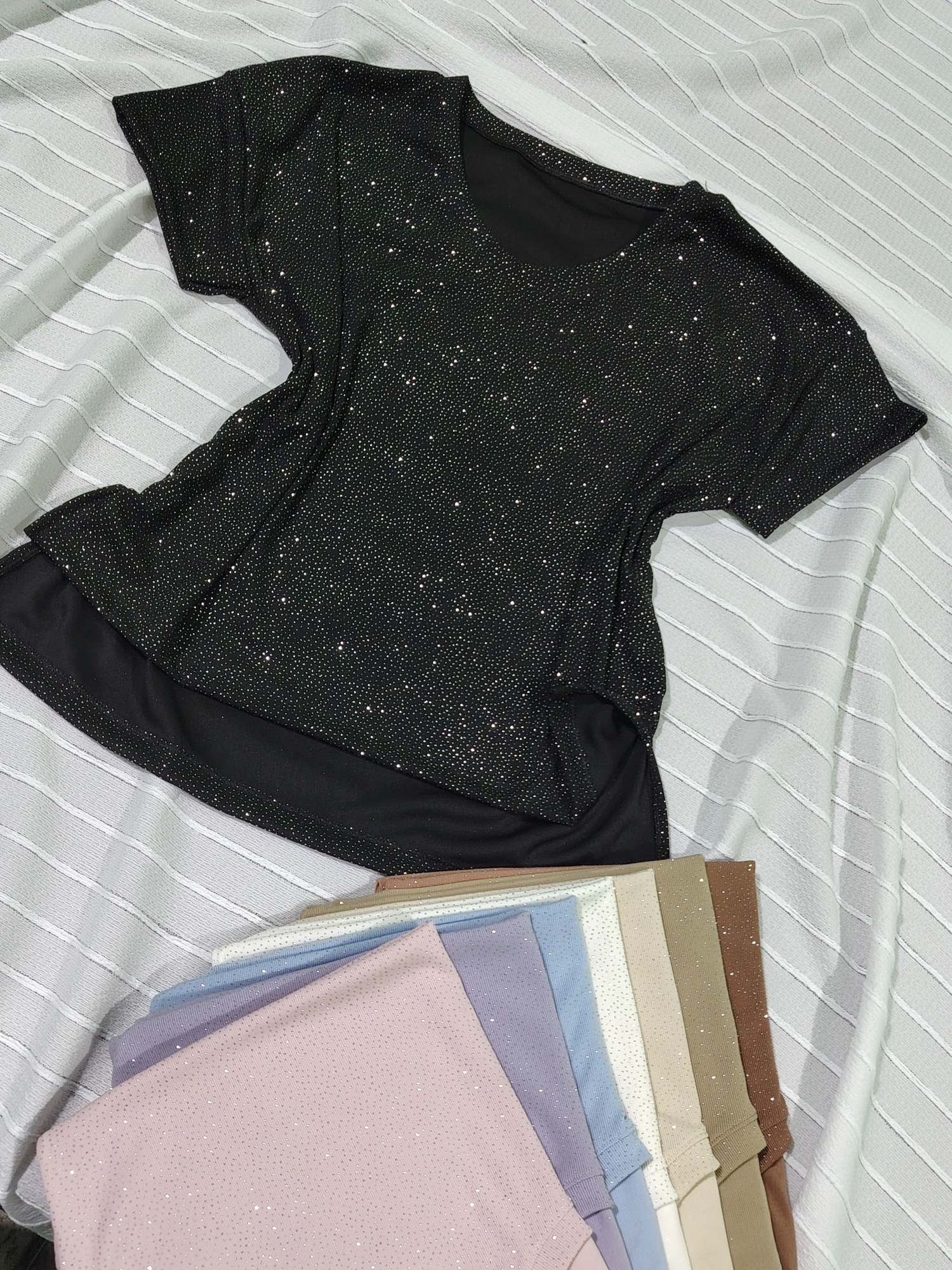 Remera con Tajo Gliters - Imagen 6