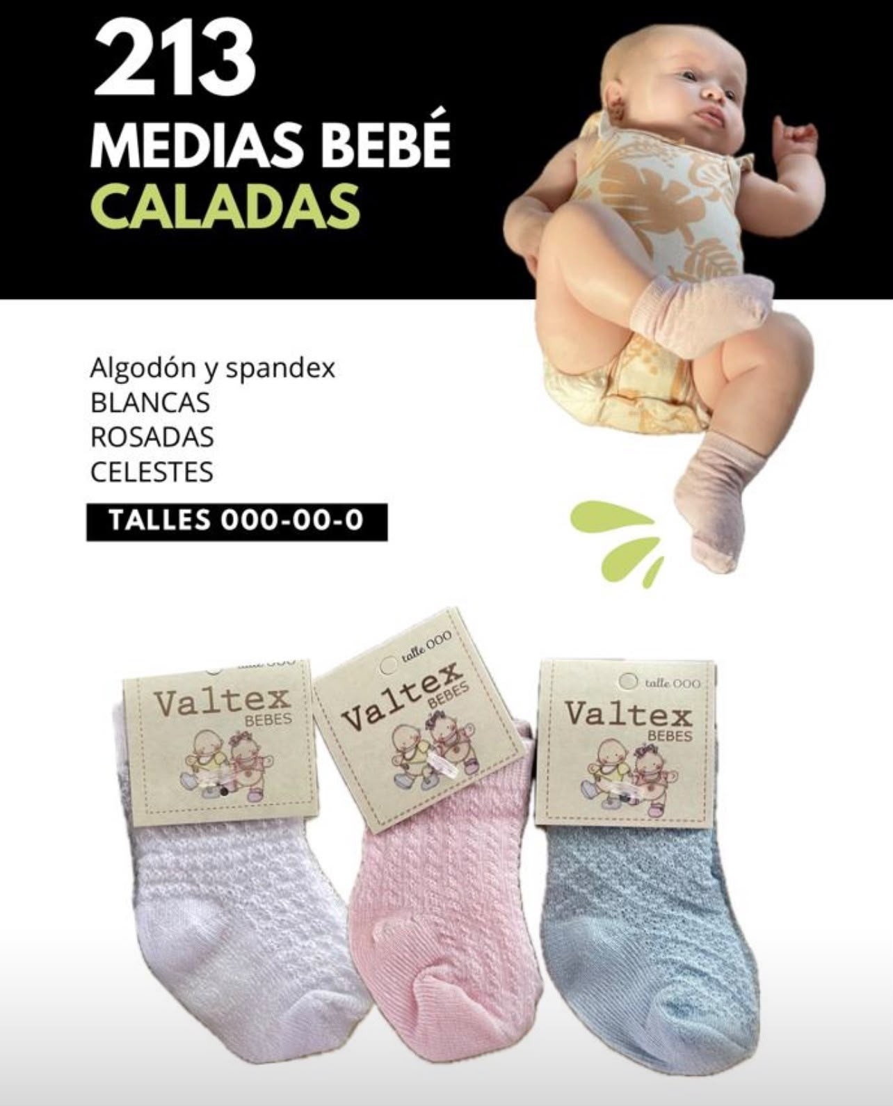 Medias Bebe Valtex Caladitas - Imagen 2