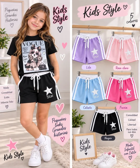 Short Rustixo de Nena  Stars