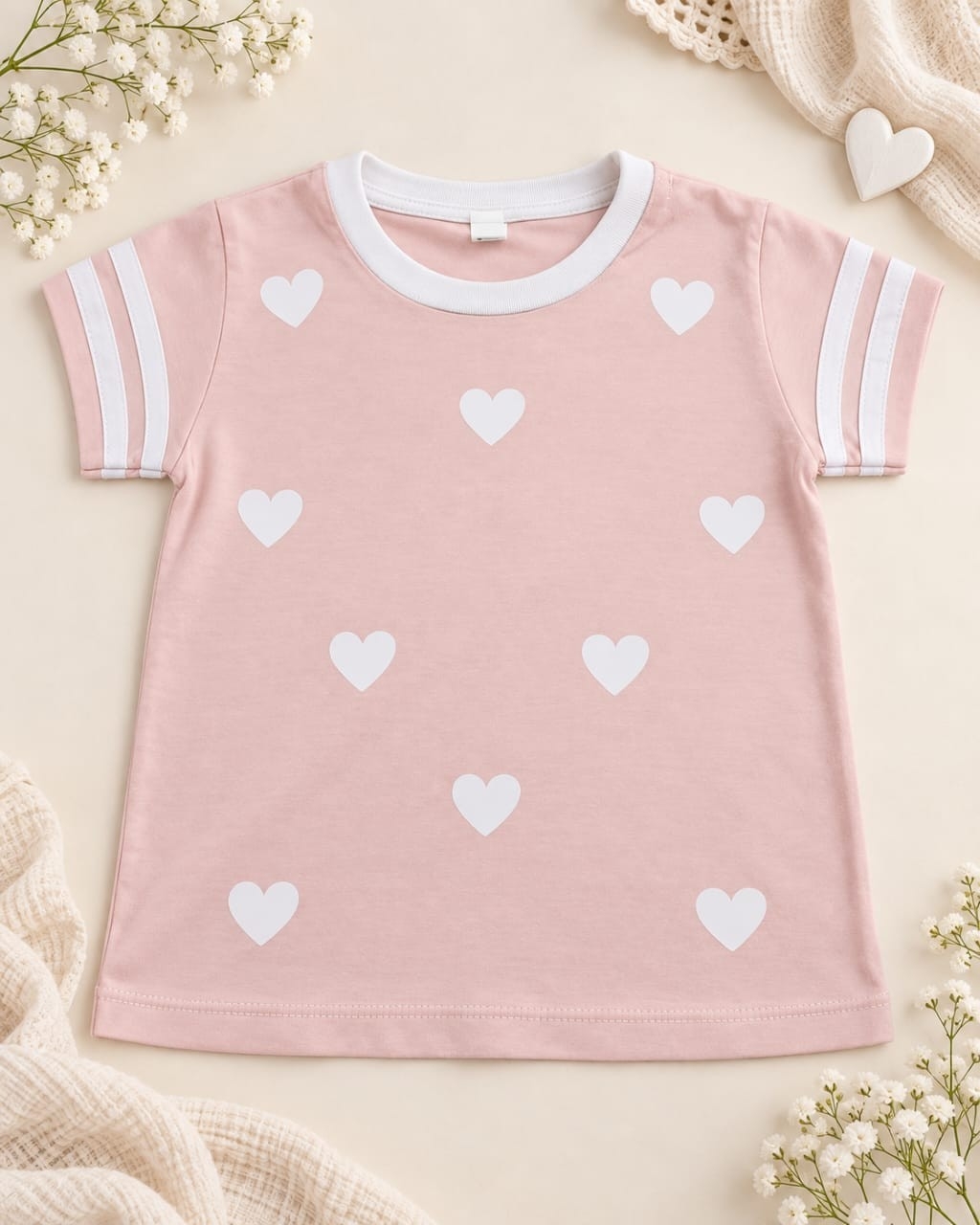 Remera de Nena Moño y Corazón - Imagen 3