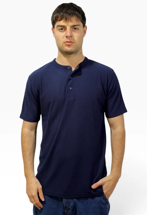 Art 2242 Remera Genova Waffle con Broche