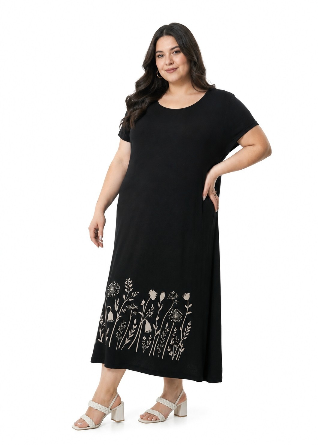 Vestido Largo de Viscosa Guarda Abajo - Imagen 2