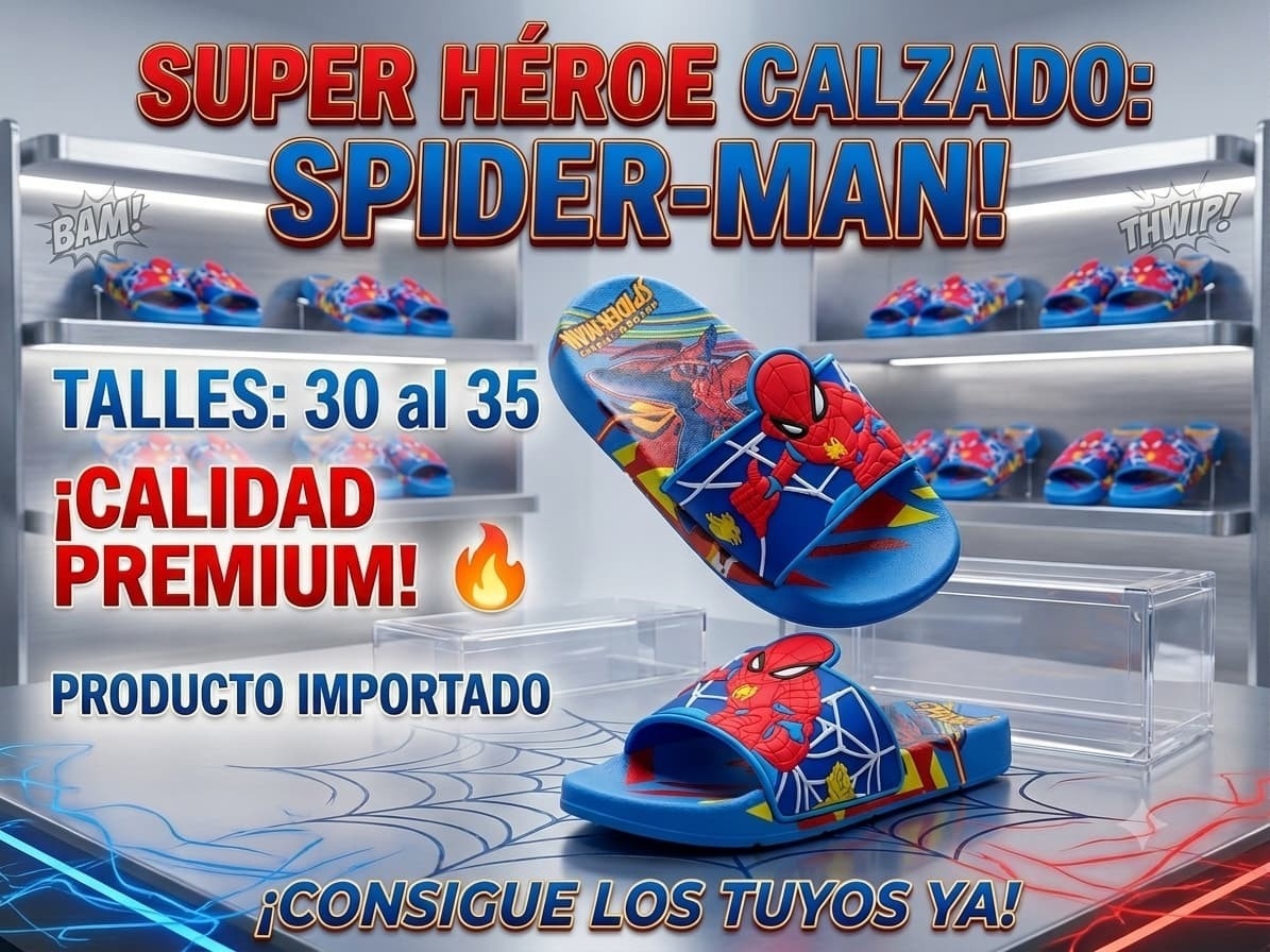 Ojotas Faja Spiderman - Imagen 3