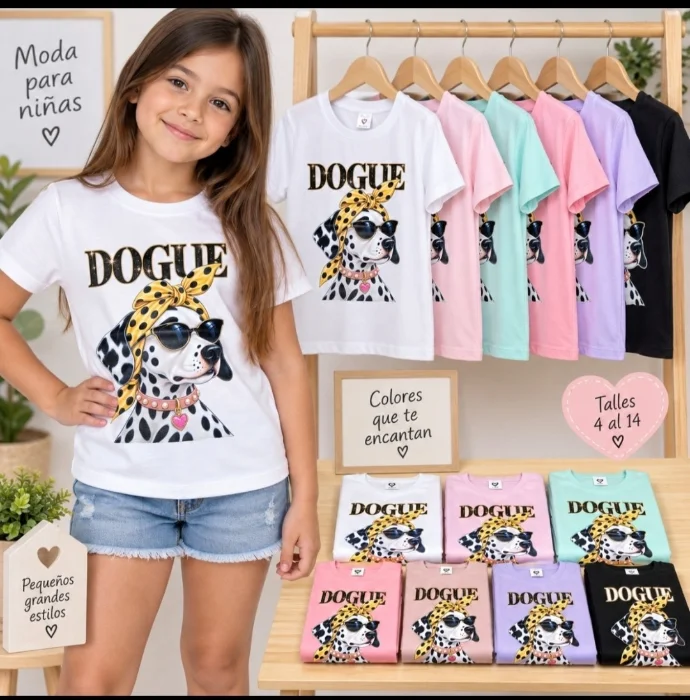 Remeras de Nena Moda Style