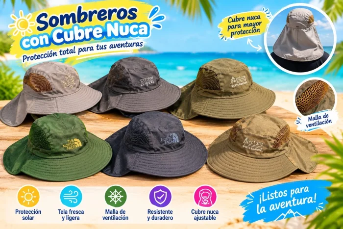 Sombrero con Cubre Nuca