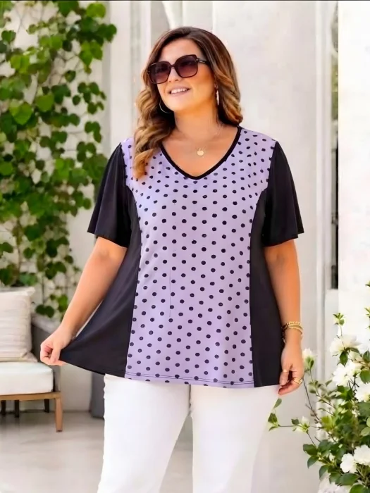 Remera Lunares - Viscosa 8 al 12