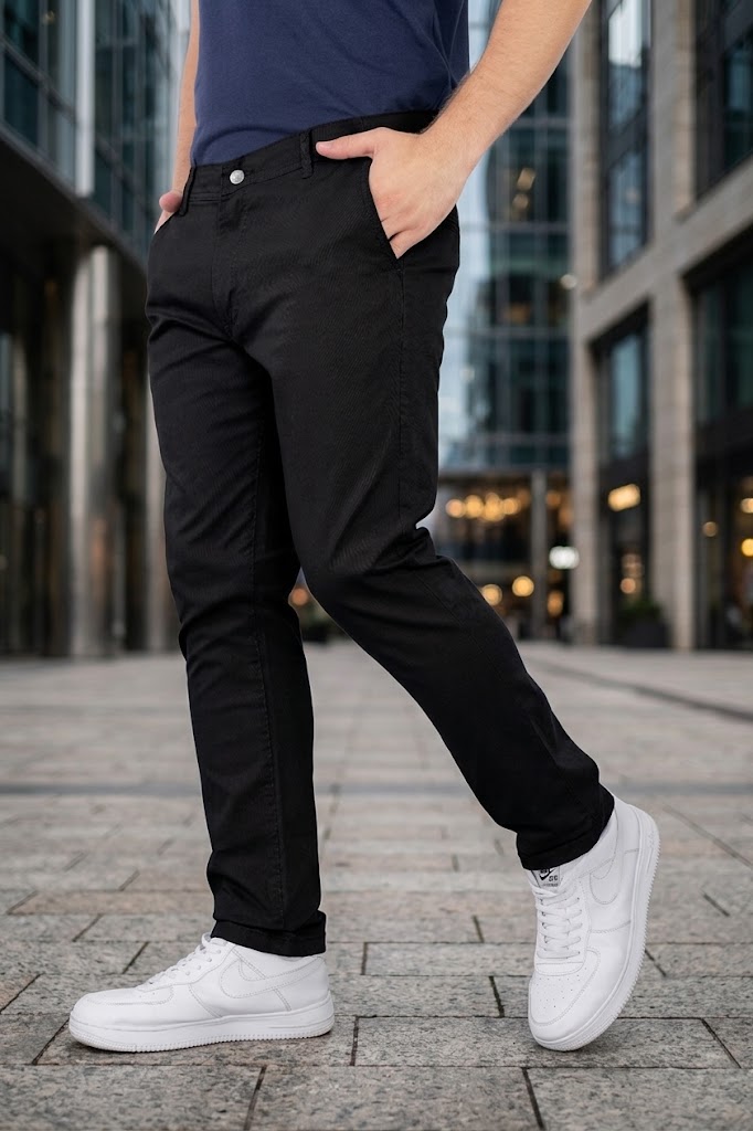 Pantalon Corte Chino de Gabardina - 3.%20J030%20NEGRO%20(1).jpg