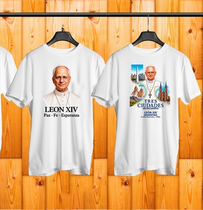 Remeras Personalizadas del Papa - Imagen 2