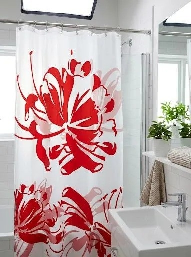 Cortina de Baño Peva Impermeable 180x180cm Ganchos - Imagen 7