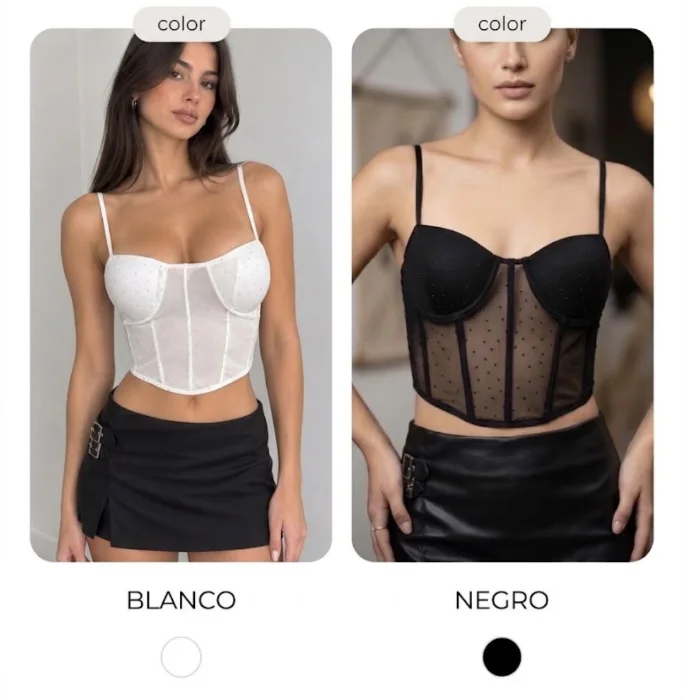 Bralette Tul Strass