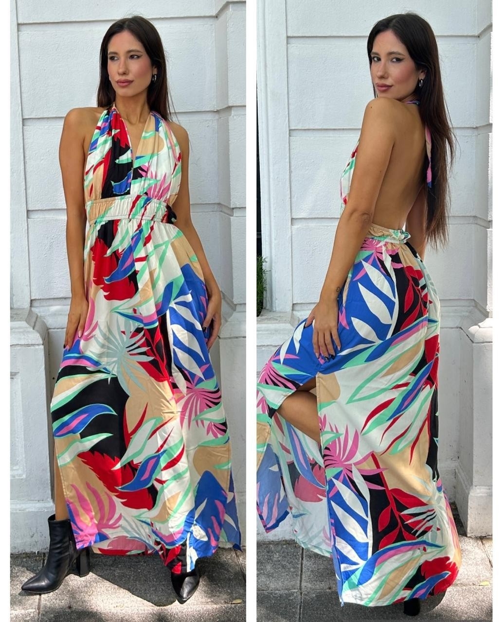 Vestido Escote Floral - Imagen 2