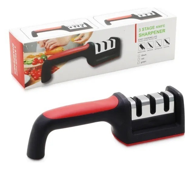 Afilador de Cuchillos 3 e 1 Mango Ergonomico - Imagen 1