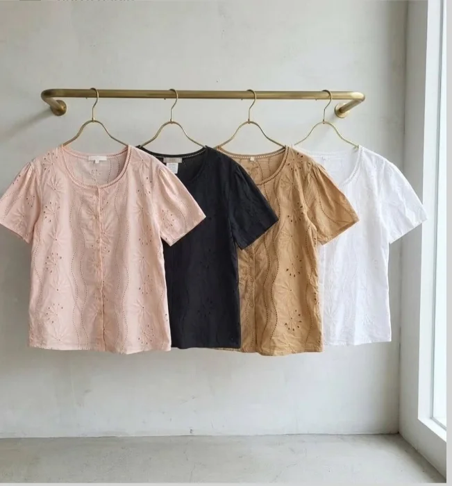 Camisa de Broderie Importado