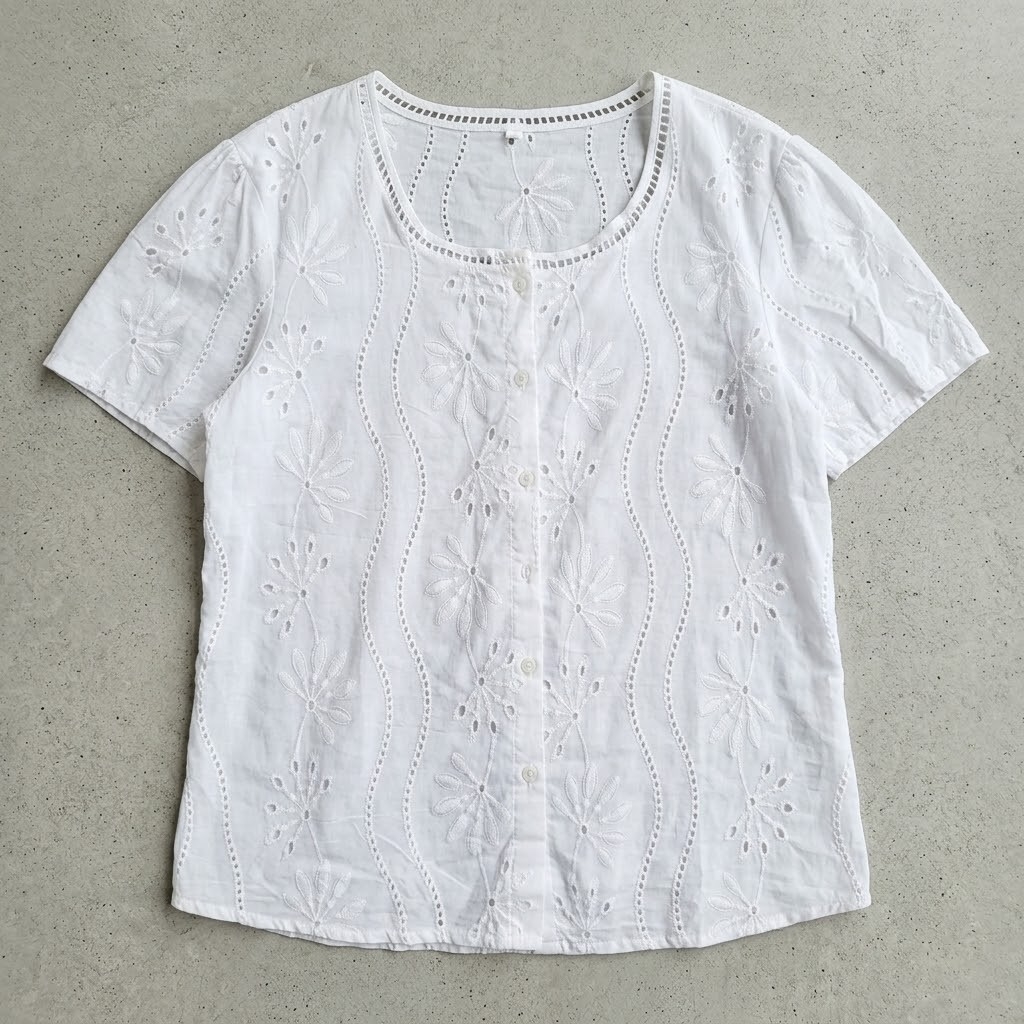 Camisa de Broderie Importado - Imagen 3