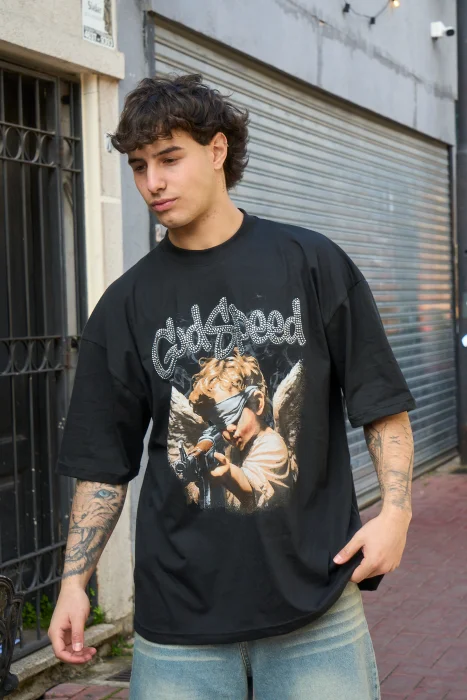 Remera Strass Brillos