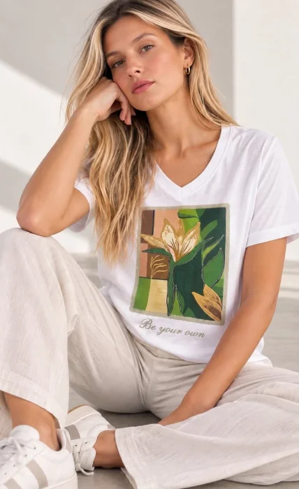 Remera Flor Importada