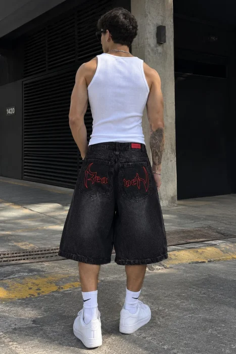 Bermuda Baggy Bordado