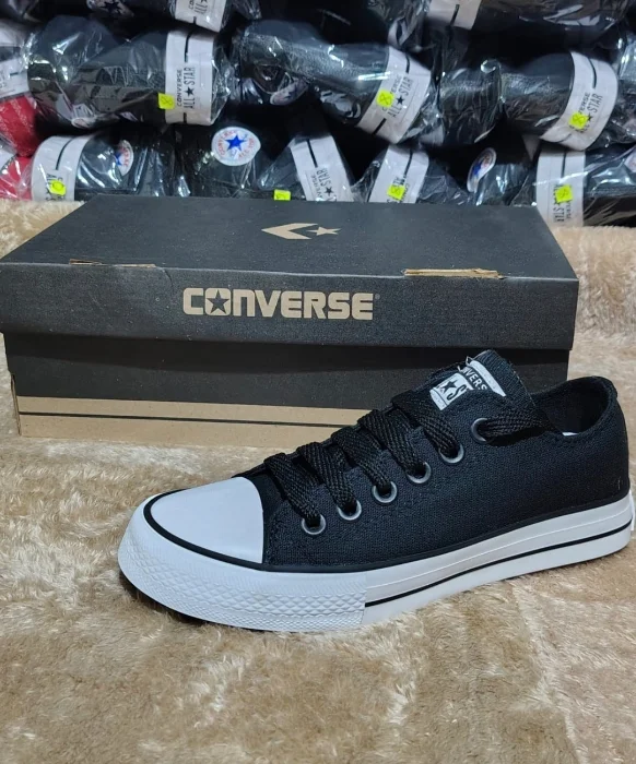 Converse Lona Baja Negro