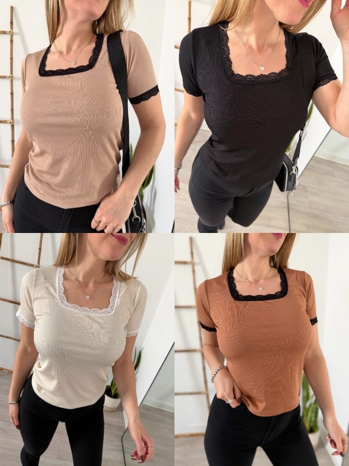 Remera con Puntilla - Imagen 3