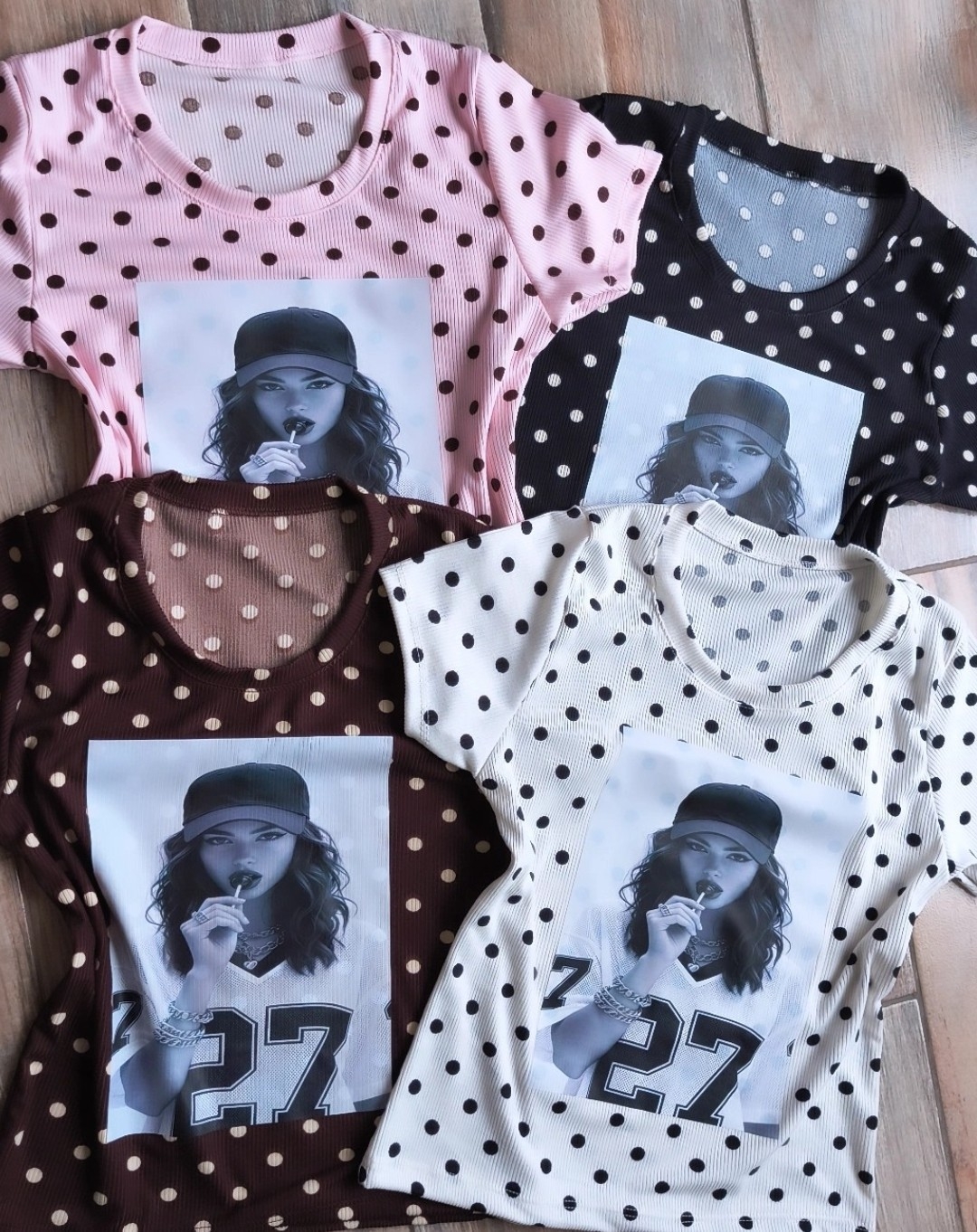 Remeras Lunares Estampdas - Imagen 2